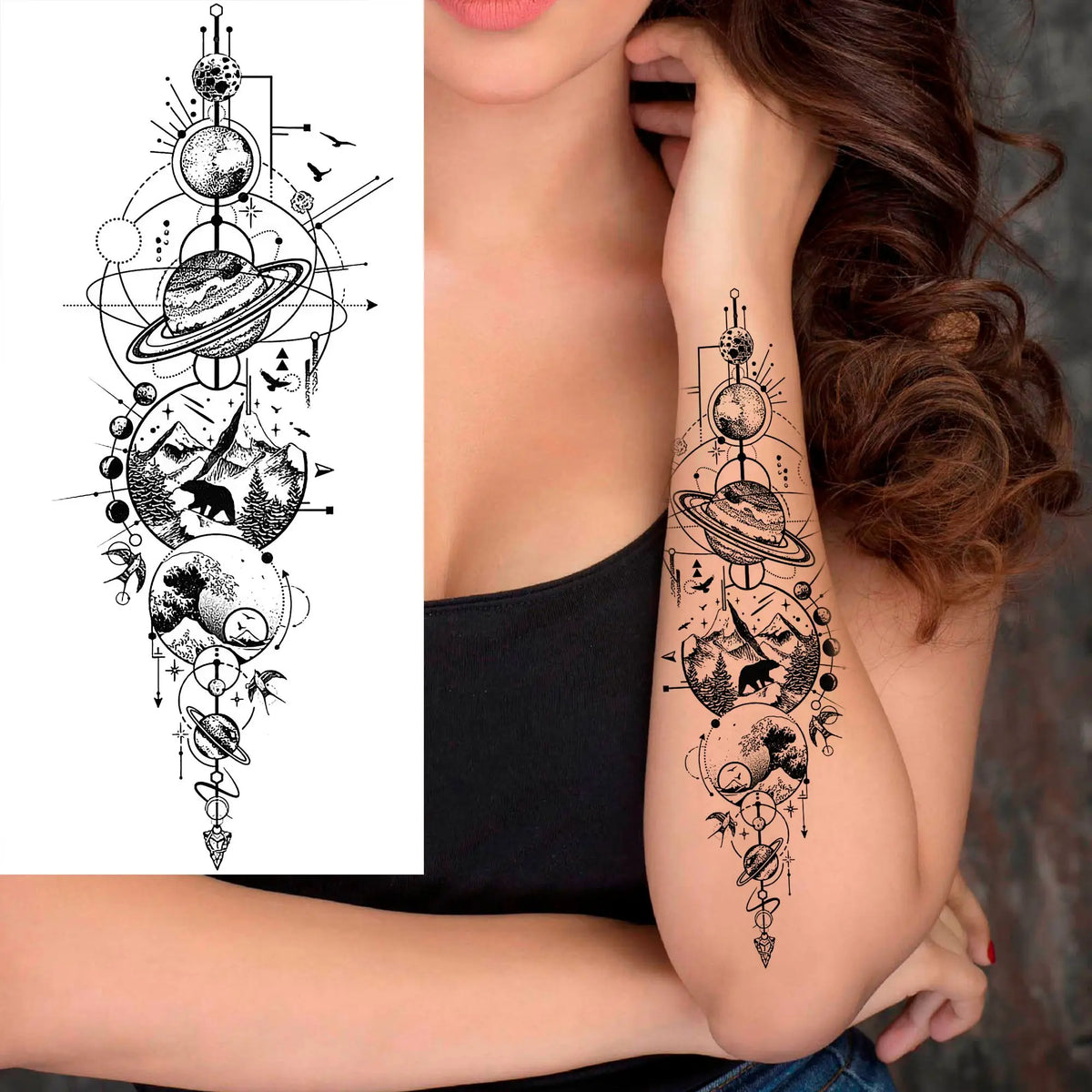 Set de Tatuajes Temporales - Diseños de Fe y Familia, Resistentes al Agua