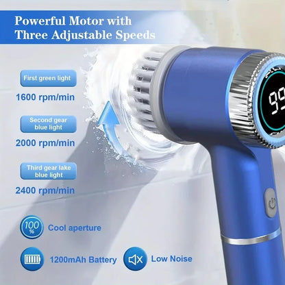 Cepillo de Limpieza Eléctrico Inalámbrico Multiusos