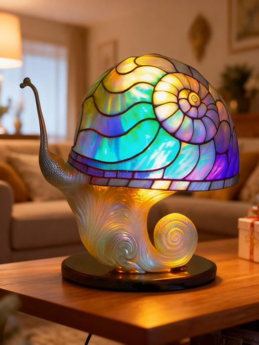 Lámpara de Escritorio con Forma de Caracol