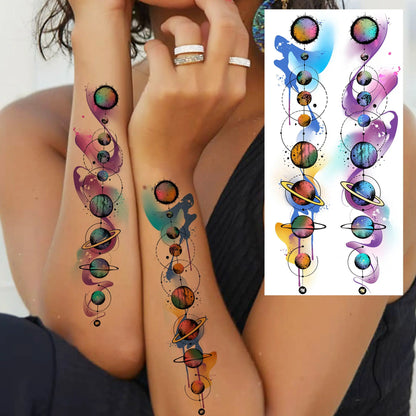 Set de Tatuajes Temporales - Diseños de Fe y Familia, Resistentes al Agua