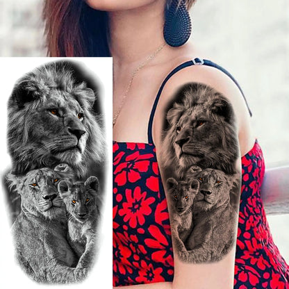 Set de Tatuajes Temporales - Diseños de Fe y Familia, Resistentes al Agua