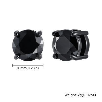 Pendientes Magnéticos sin Piercing - Circonita, Acero Inoxidable