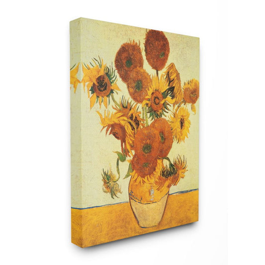 Cuadro Lienzo Decorativo Girasoles Estilo Clasico