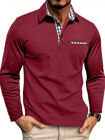 Camiseta Polo de Manga Larga para Hombre