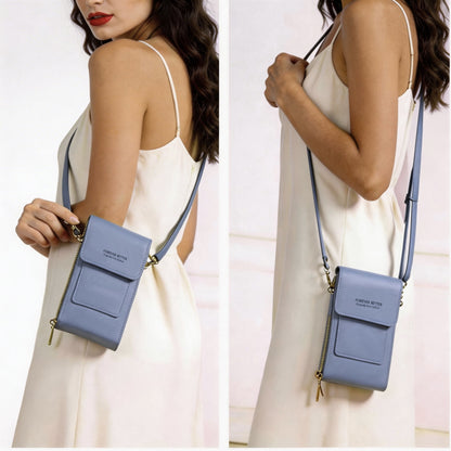 Bolso Bandolera de Cuero PU con Bloqueo RFID