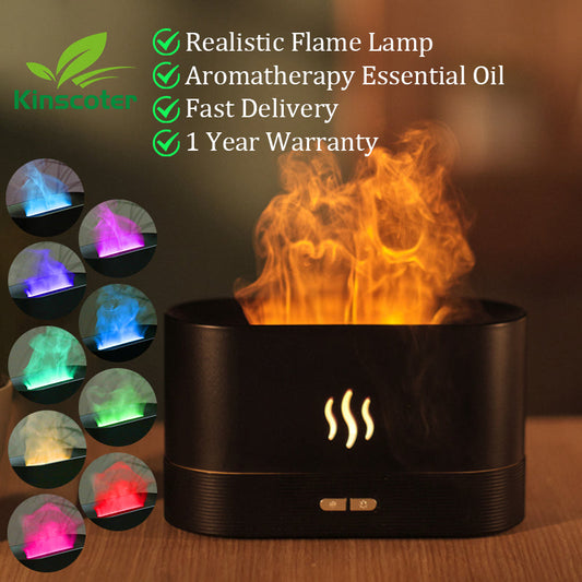 Difusor de Aromaterapia con Llama y Luz LED