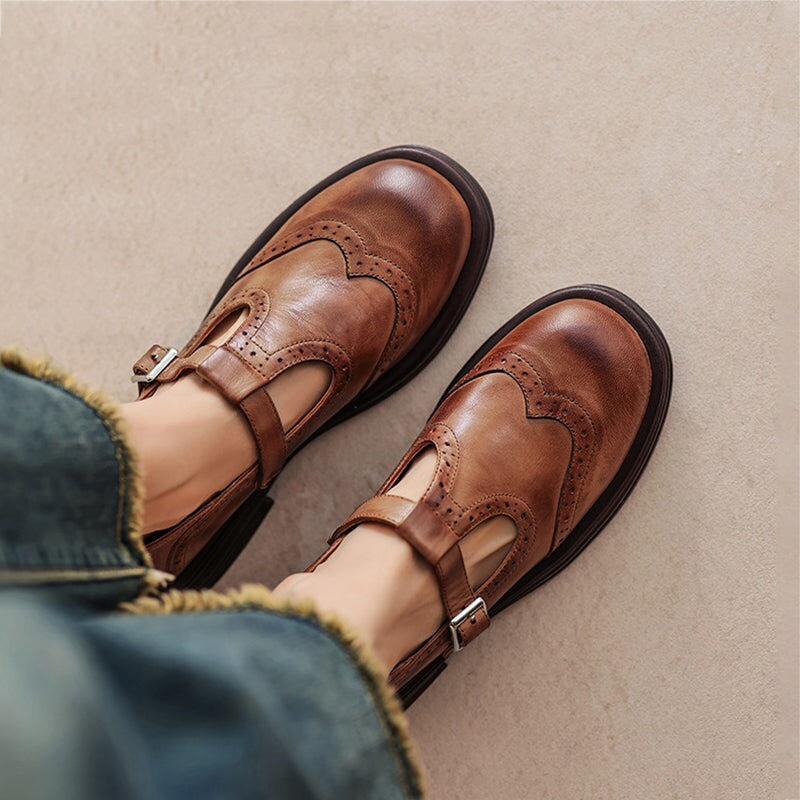 Zapatos Mary Jane de Ante Premium para Mujer