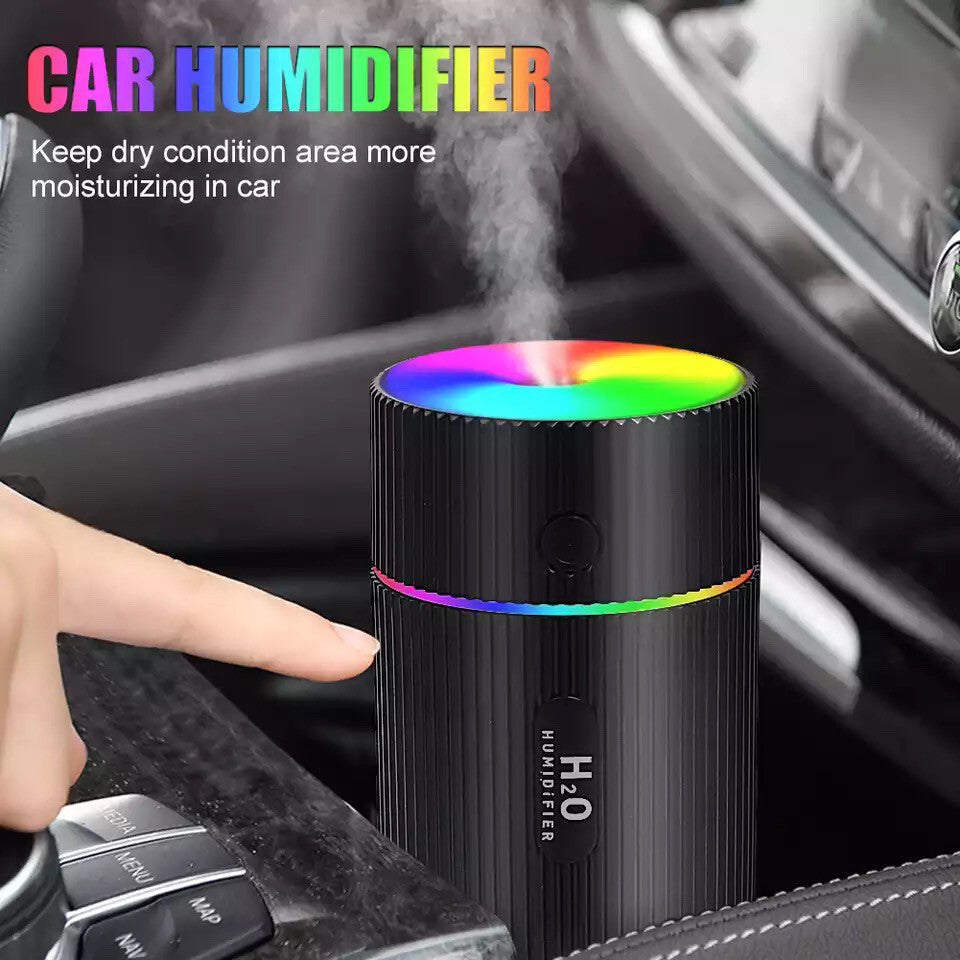 Mini Humidificador de Coche Difusor de Aceites Esenciales USB