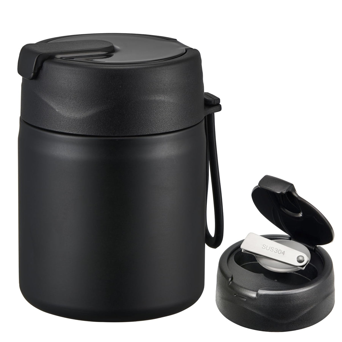 Termo Portátil para Comida Caliente de Acero Inoxidable
