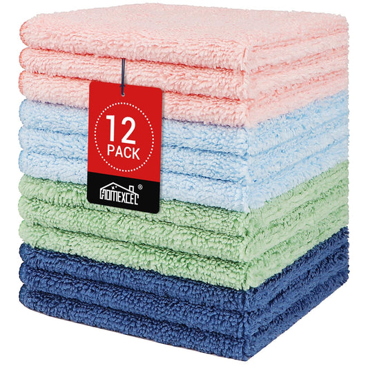 Paquete de 12 Toallitas de Microfibra Absorbentes