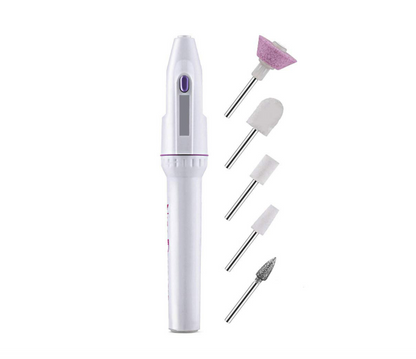 Set de Pulidor de Uñas Eléctrico con Puntas Intercambiables