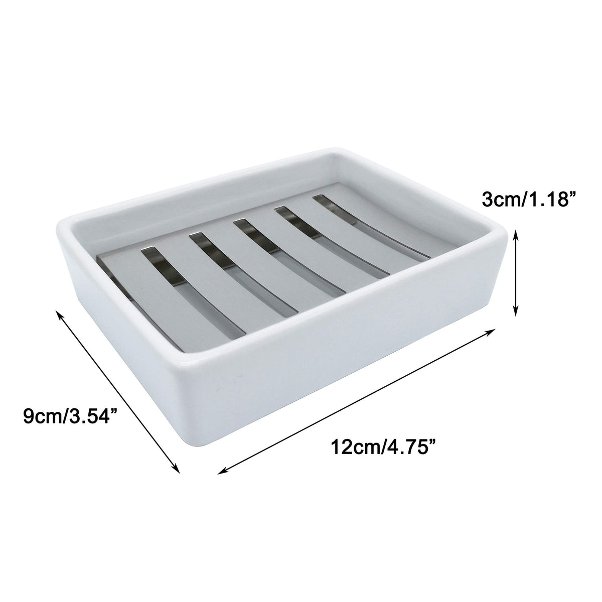 Jabonera de cerámica para baño o cocina