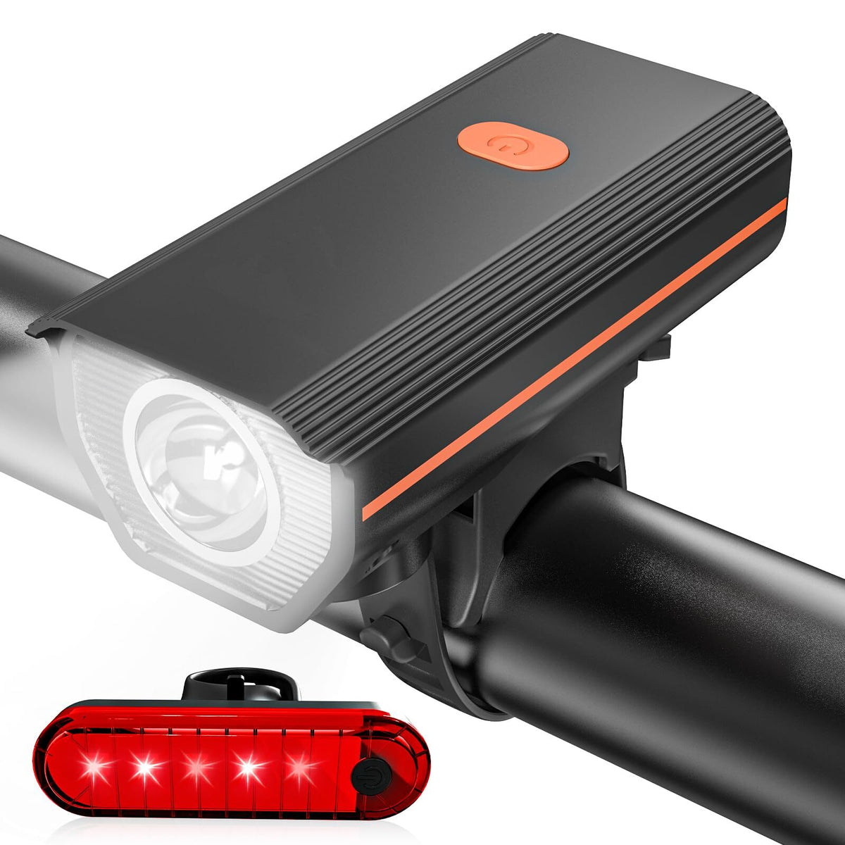 Pack de Luces LED Delantera y Trasera para Bicicleta