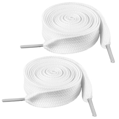 Pack de 2 Cordones Blancos Gruesos para Zapatillas