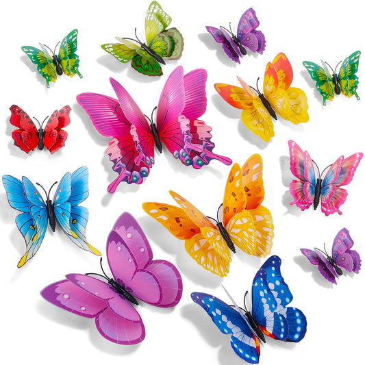 Decoración de Pared LED 3D Mariposas