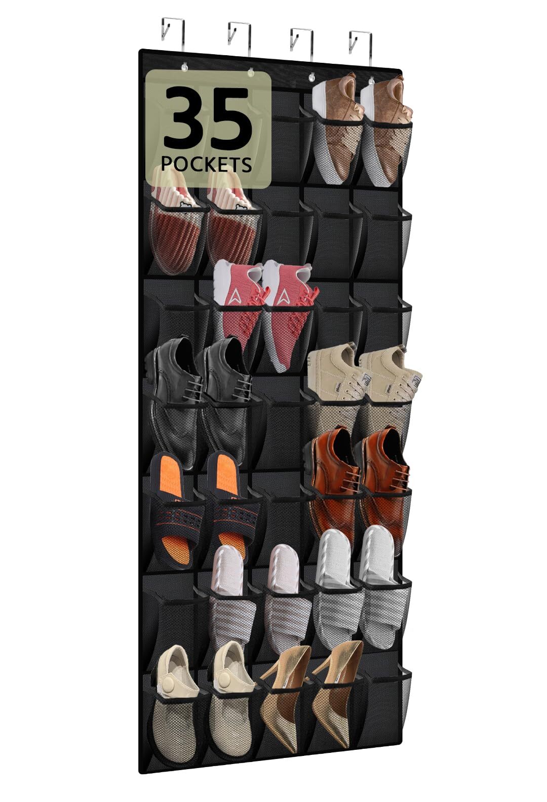 Organizador de Zapatos para Puerta con 35 Bolsillos