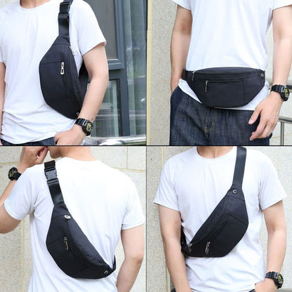 Bolso de Cintura Rinonera de Cuero Multifuncion