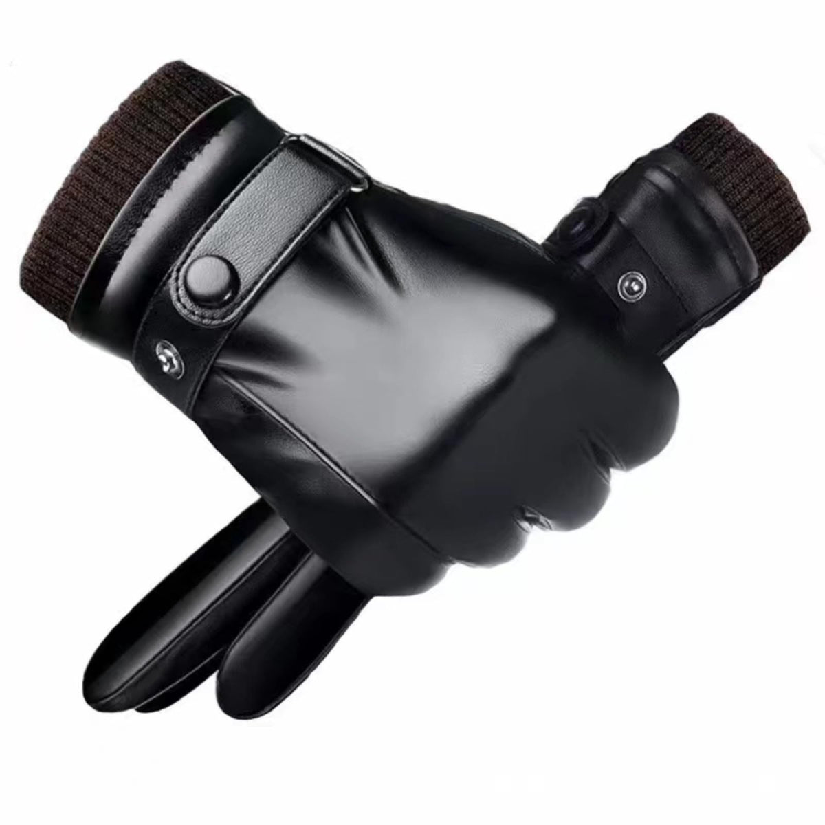 Guantes de Cuero de Invierno con Pantalla Táctil