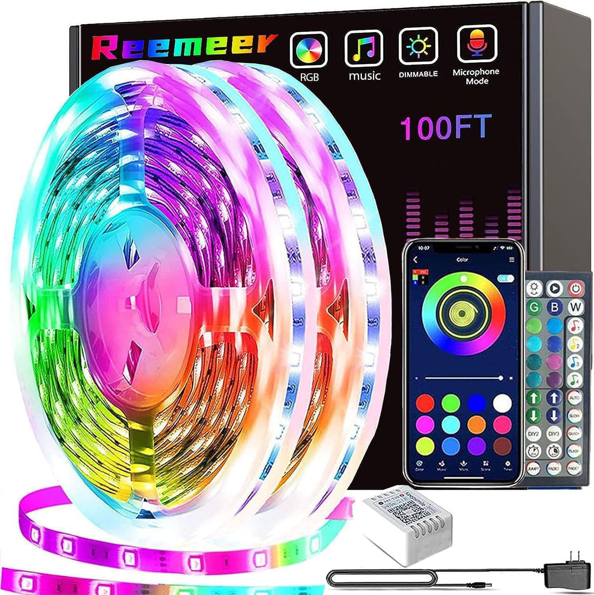 Tira de Luces LED de 30 Metros con Control por App
