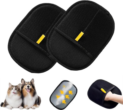 Set de 2 Guantes Quitapelos para Perros y Gatos