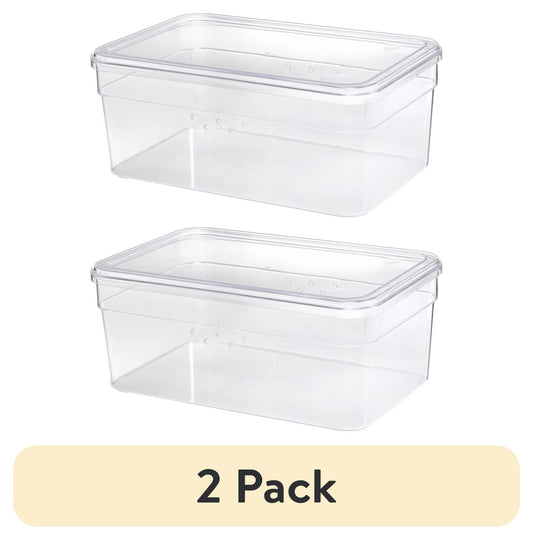 Pack de 2 Cajas Organizadoras Transparentes para Zapatos
