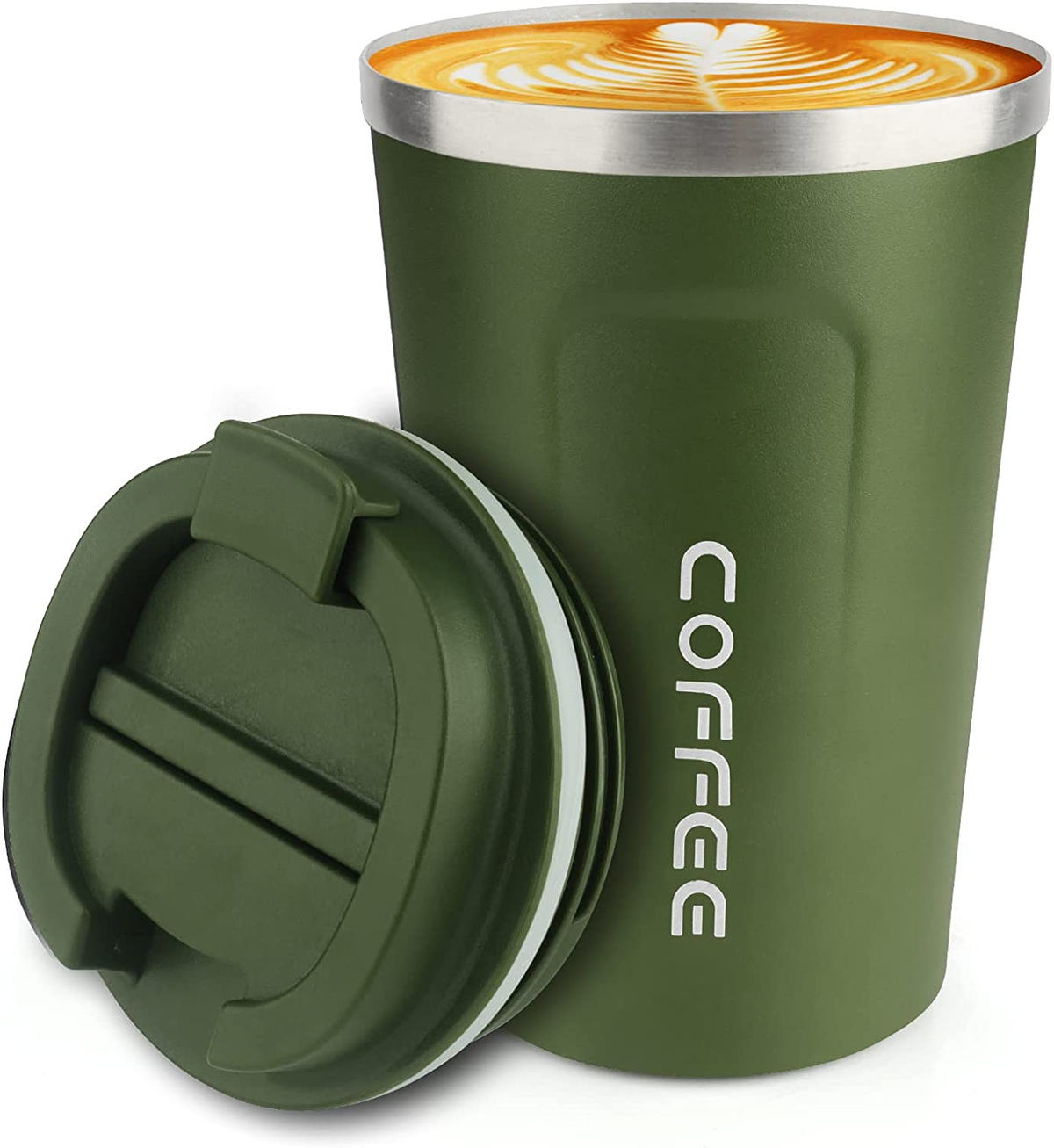Vaso Térmico de Acero Inoxidable para Café (12oz)