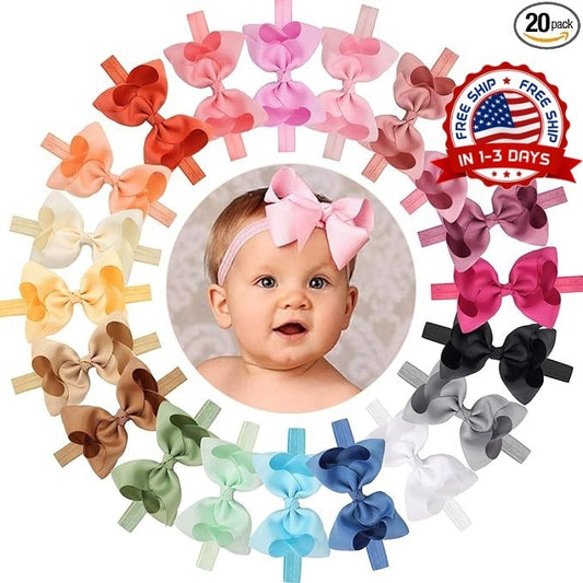 Set de 20 Accesorios de Pelo tipo Arco Floral para Ninas