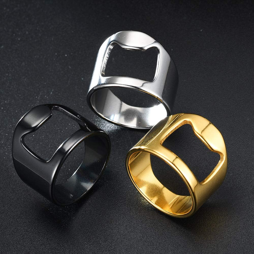 Anillo abrebotellas estilo motero