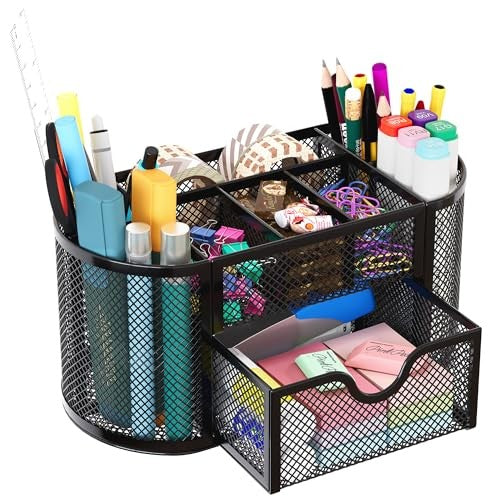 Organizador de escritorio con cajón