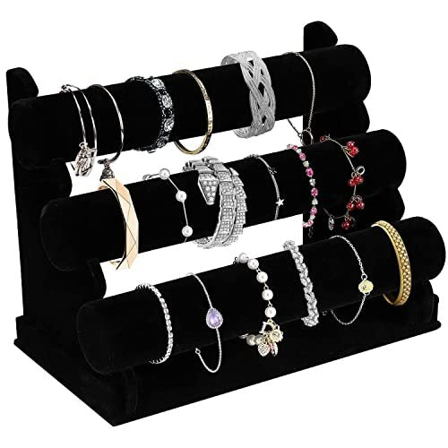 Soporte para Pulseras de Terciopelo 3 Niveles