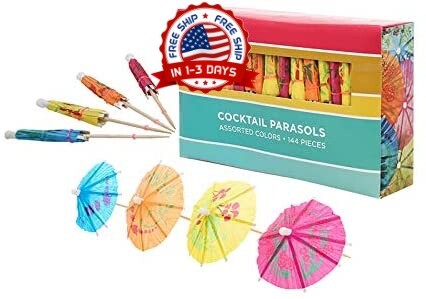 Set de Sombrillas Decorativas para Cócteles