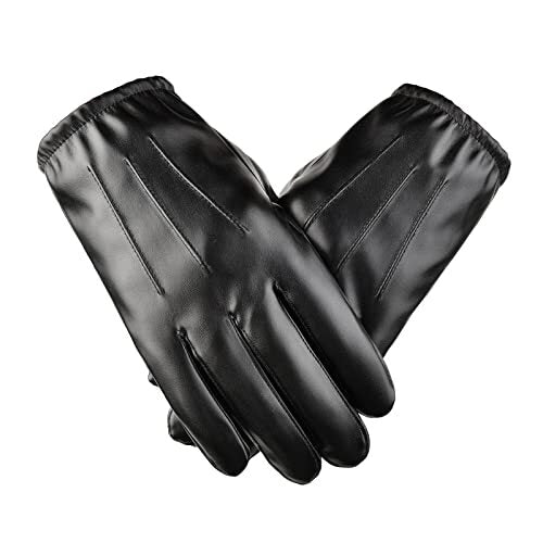 Guantes de Cuero para Hombre Elegantes de Invierno